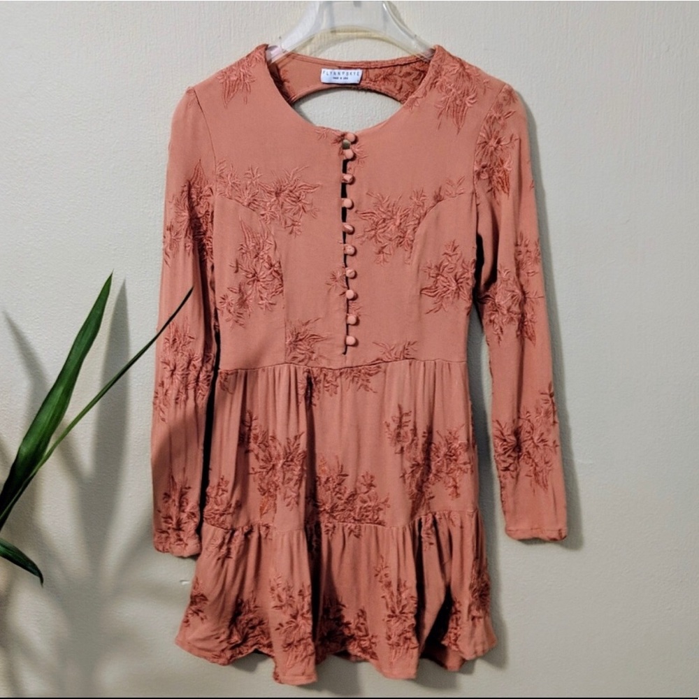 Dusty Rose Floral Dress - Flynn Skye